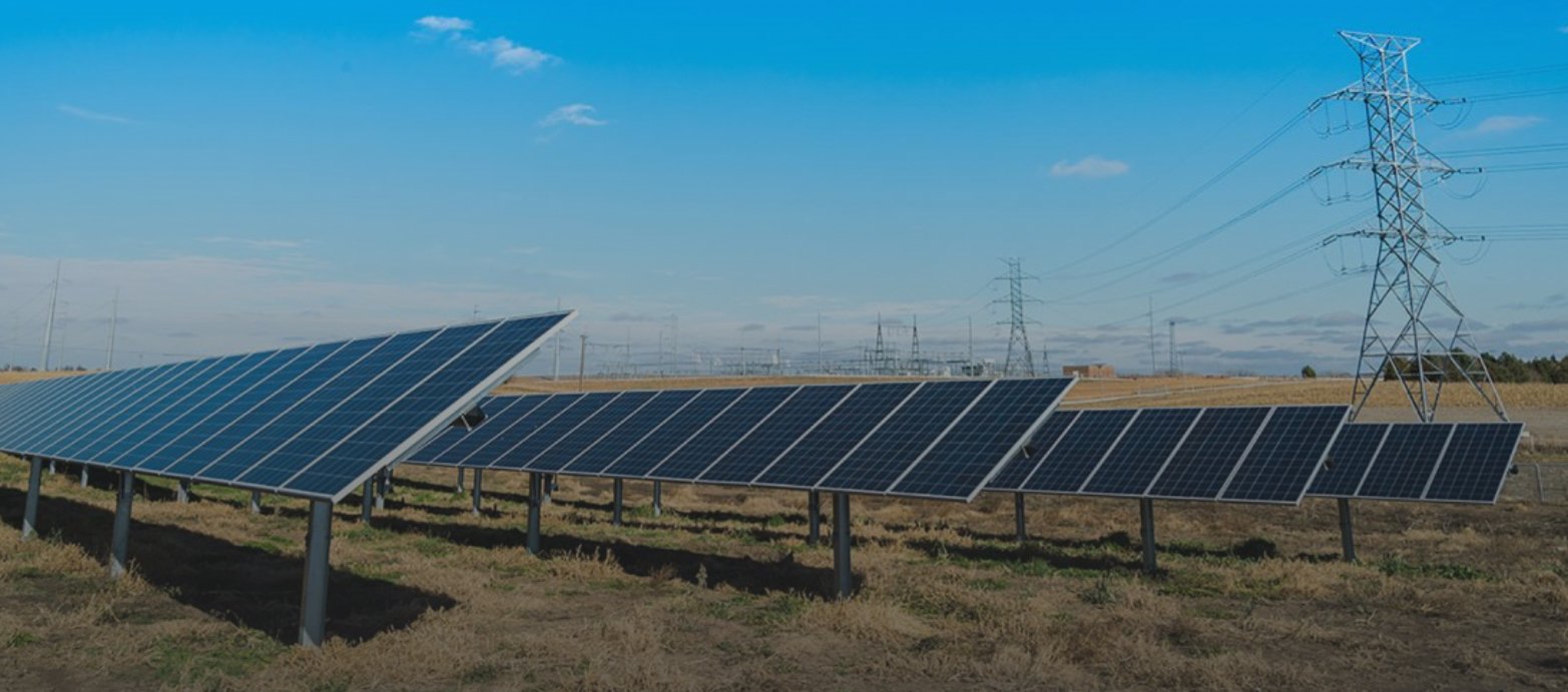 Ground-mounted solar array